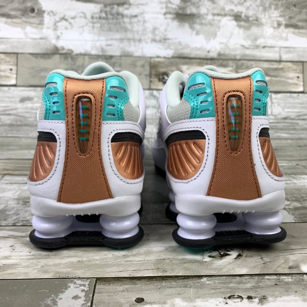 Nike Shox Enigma White Black Spruce Aura - Picture 5 of 8